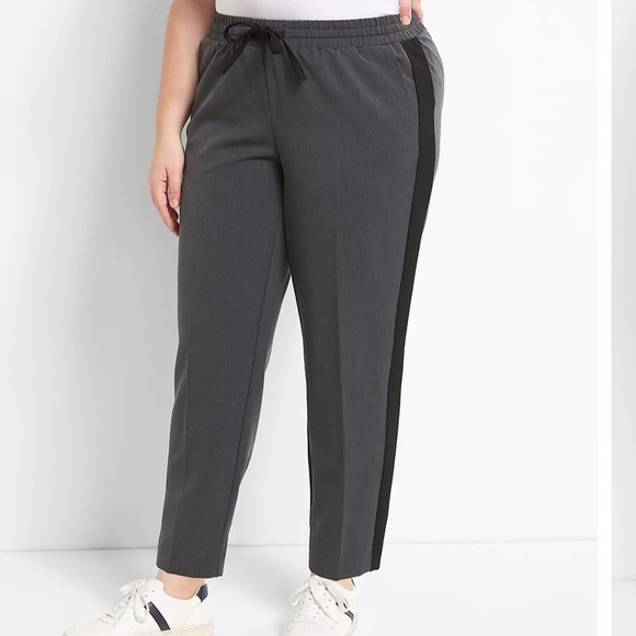 Grey/Black. Lane Bryant the perfect drape ankle mid rise - Picture 2 of 7